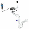 Sifoon valamu jaoks Laveo OKS123T, valge/kroom