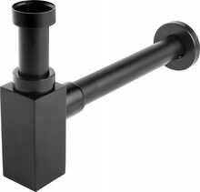 Sifoon valamu jaoks Ferro Quadro S280-BL, 180 mm, must