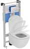 Seinapealse WC-poti komplekt Ideal Standard Tesi, 66.5x50 cm