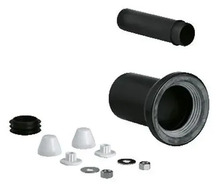 WC torude komplekt Grohe 37311K00, DN90(H150MM)+DN45, must