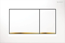 WC loputusnupp Geberit Sigma30 115.883.KK.1, valge-kuld-valge