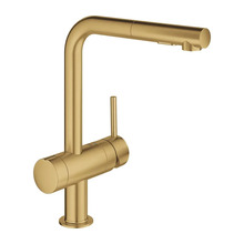 Köögisegisti Grohe Minta 31558GN0, kuldne, väljatõmmatava dušiosaga