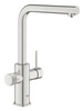 Köögisegisti Grohe Blue Pure Minta 30601DC0, Supersteel, filtrifunktsiooniga ja väljatõmmatava tila