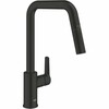 Köögisegisti Grohe QuickFix Start 306312430, väljatõmmatava dušikupuga, 362 mm, must matt