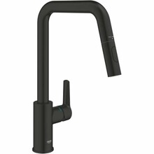 Köögisegisti Grohe QuickFix Start 306312430, väljatõmmatava dušikupuga, 362 mm, must matt