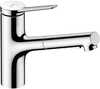 Köögisegisti Hansgrohe Zesis M33 150 2jet, kroom, väljatõmmatava dušiga, sBox, 74803000