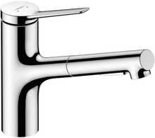 Köögisegisti Hansgrohe Zesis M33 150 2jet, kroom, väljatõmmatava dušiga, sBox, 74803000