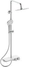 Stsionaarne dušisüsteem Ideal Standard Ceratherm S200, 250 mm pea, riiul ja käsidušš, kroom, A7331AA
