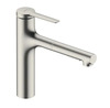 Köögisegisti Hansgrohe Zesis M33 74804800, väljatõmmatava voolikuga, roostevaba teras