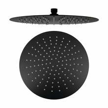 Dušiotsik Sapho Slim MS573B, ø 30 cm, matt must