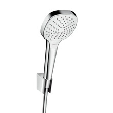 Käsidušš Hansgrohe Croma Select E 26413400, koos hoidiku ja 160 cm voolikuga, valge/kroom