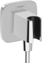 Seinapistikupesa dušivoolikule hoidikuga Hansgrohe FixFit Q 26887000, kroom