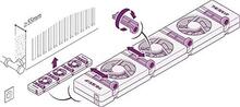 Radiaatori ventilaatori pikenduskomplekt SpeedComfort Extension, 70 mm, valge ventilaator
