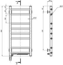 Elektriline käterätikuivati Navin Kamelia 360 x 800 Sensor, 12-007033-3680