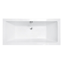 Akrüülvann Besco Quadro WAQ-175-PK, 175 x 80 cm, jalgadega, valge