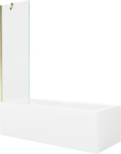 Vann Mexen Cubik 150 x 70 x 40 cm, kuldne/valge, koos seinaga, mudel 550315070X9506000050