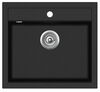 Kivimassist köögivalamu Aquasanita Quadro SQQ100-601W, 56.5 x 51 x 20 cm, must