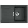 Köögivalamu Franke Sirius 2.0 S2D 611-78, 143.0612.629, tectonite onyx, 78 x 50 x 20 cm, must