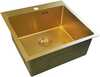 Roostevabast terasest valamu Euroliux D5050HG GOLD, 500 x 500 x 200 mm, sifooniga