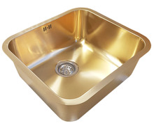 Roostevabast terasest valamu Euroliuks 621 GOLD, 500 x 450 x 200 mm, kuldne
