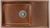 Roostevabast terasest valamu D7844H Bronze, sifooniga