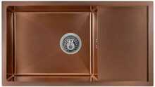 Roostevabast terasest valamu D7844H Bronze, sifooniga