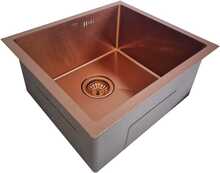 Roostevabast terasest valamu D4843H, bronze, sifooniga 1.0