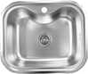 Roostevabast terasest valamu D5848P, 55 x 44 x 18 cm, 0.8 mm, matt, sifooniga