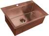 Roostevabast terasest valamu D6045HC Copper koos sifooniga