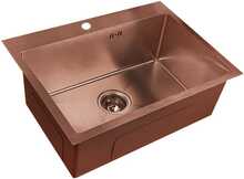 Roostevabast terasest valamu D6045HC Copper koos sifooniga