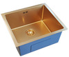 Roostevabast terasest valamu Euroliuks D4843HG GOLD, 480 x 435 x 220 mm, sifooniga