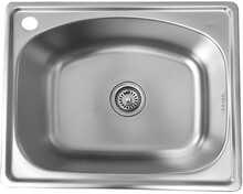 Roostevabast terasest valamu Euroliuks D5544P, 550 x 440 x 210 mm, sifooniga