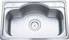 Roostevabast terasest valamu Euroliux D7044P, 700 x 440 mm, 0.8 mm, matt