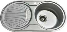 Roostevabast terasest valamu Euroliux D8344A, 840 x 440 mm, vasak