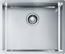 Roostevabast terasest valamu Franke Box BXX 210/110-50, 127.0374.206, koos ventiiliga