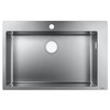 Integreeritav valamu Hansgrohe S71 S711-F660, 43302800, roostevaba teras