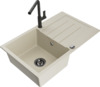 Graniidist köögivalamu Mexen Bruno 6513-69-670401-70-B, 79 x 49 x 20 cm, beež, segisti ja sifooniga