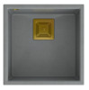 Graniidist köögivalamu Quadron David 40 HQD4242U5-G1, 420 x 420 x 225 mm, hall/kuldne