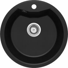 Graniidist köögivalamu Deante Solis ZRS N803, 48 x 48 x 18 cm, nero