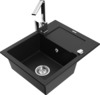 Graniidist köögivalamu Mexen Enzo 6506-77-670300-00, 57 x 46 x 17.4 cm, must