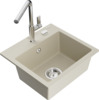 Graniidist köögivalamu Mexen Milo 6505-69-670401-00, 43.5 x 41 x 17.1 cm, beež, segisti ja sifooniga