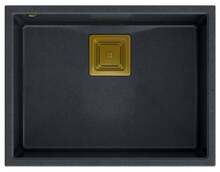 Graniitvalamu Quadron David 50 HQD5542U8-G1, 55 x 42 x 22.5 cm, must/kuldne