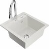 Graniidist köögivalamu Mexen Vito 6503-20-670101-00, 49 x 52 x 21 cm, valge, segisti ja sifooniga