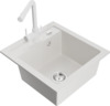 Graniidist köögivalamu Mexen Vito 6503-20-671600-20, 52 x 49 x 21 cm, valge, segisti ja sifooniga