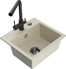 Graniidist köögivalamu Mexen Milo 6505-69-671600-70, 43.5 x 41 x 17.1 cm, beež
