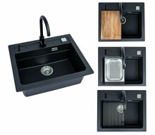 Köögivalamu Alveus Atrox30 G91, 68 x 56 x 22 cm, must, segistiga