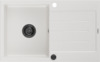 Graniidist köögivalamu Mexen Bruno 6513791010-20-B, 795 x 495 mm, valge/must, sifooniga