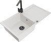 Graniidist köögivalamu Mexen Leo 6501-20-670300-70, 90 x 50 x 19 cm, valge/must, segisti ja sifooniga