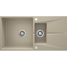Graniidist köögivalamu Deante Corio ZRC7513, 97 x 50 x 21.5 cm, liivakarva, 1,5 kaussi, äravooluga