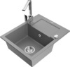 Graniidist köögivalamu Mexen Enzo 6506-71-670300-00, 57 x 46 x 17.4 cm, hall, koos segisti ja sifooniga